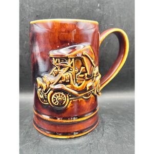 Vtg 1977 AAA Original Ohio Collection Gallery Beer Stein 1908 Roadster 22 oz